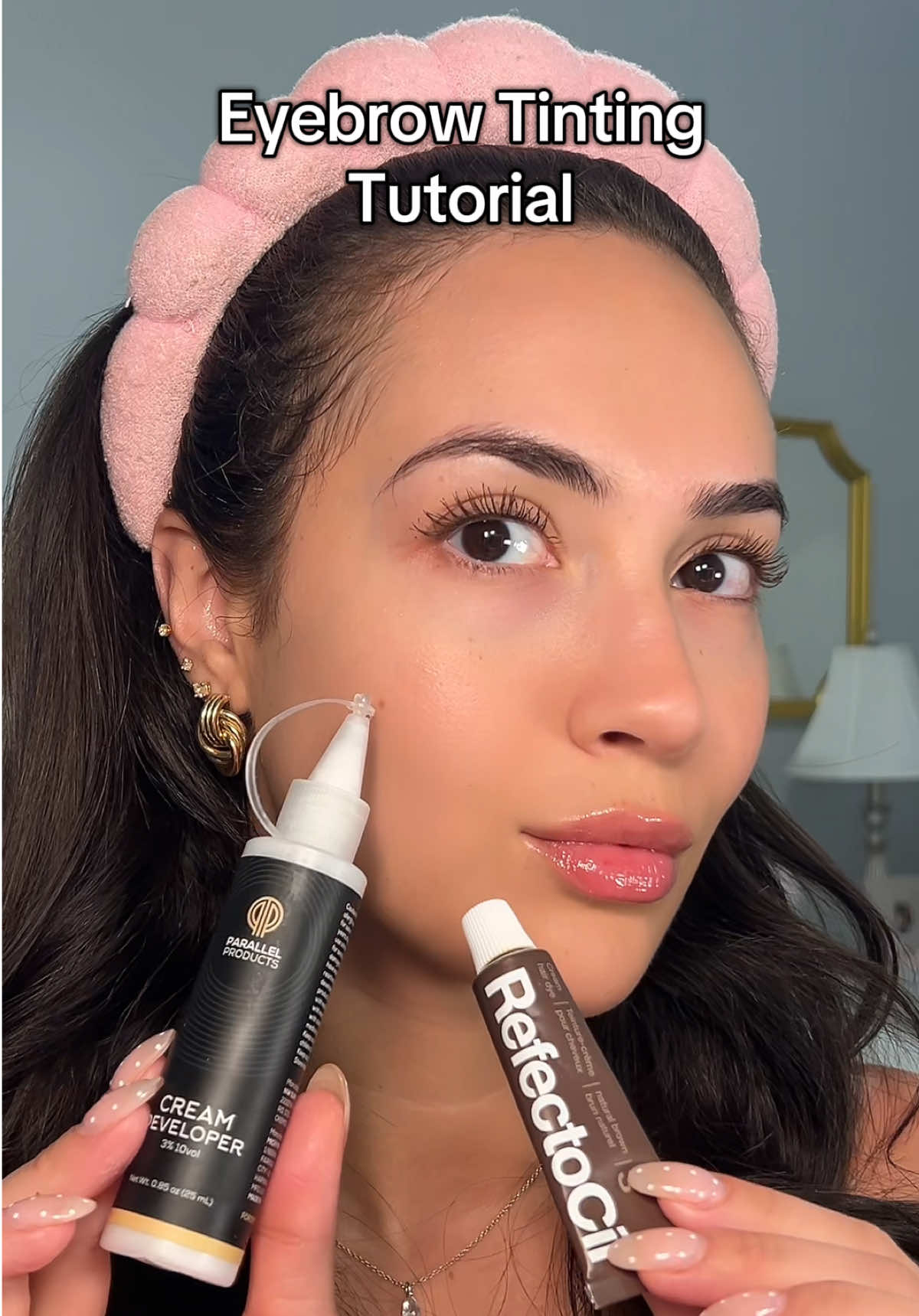 Tinted brows make life so much easier!! It’s super quick & looks amazing everytime🤍 products I used are linked on my Amazon storefront! @Amazon Beauty @Refectocil #eyebrowtint #eyebrowtutorial #eyebrowtinting #makeuphacks #beautytips 