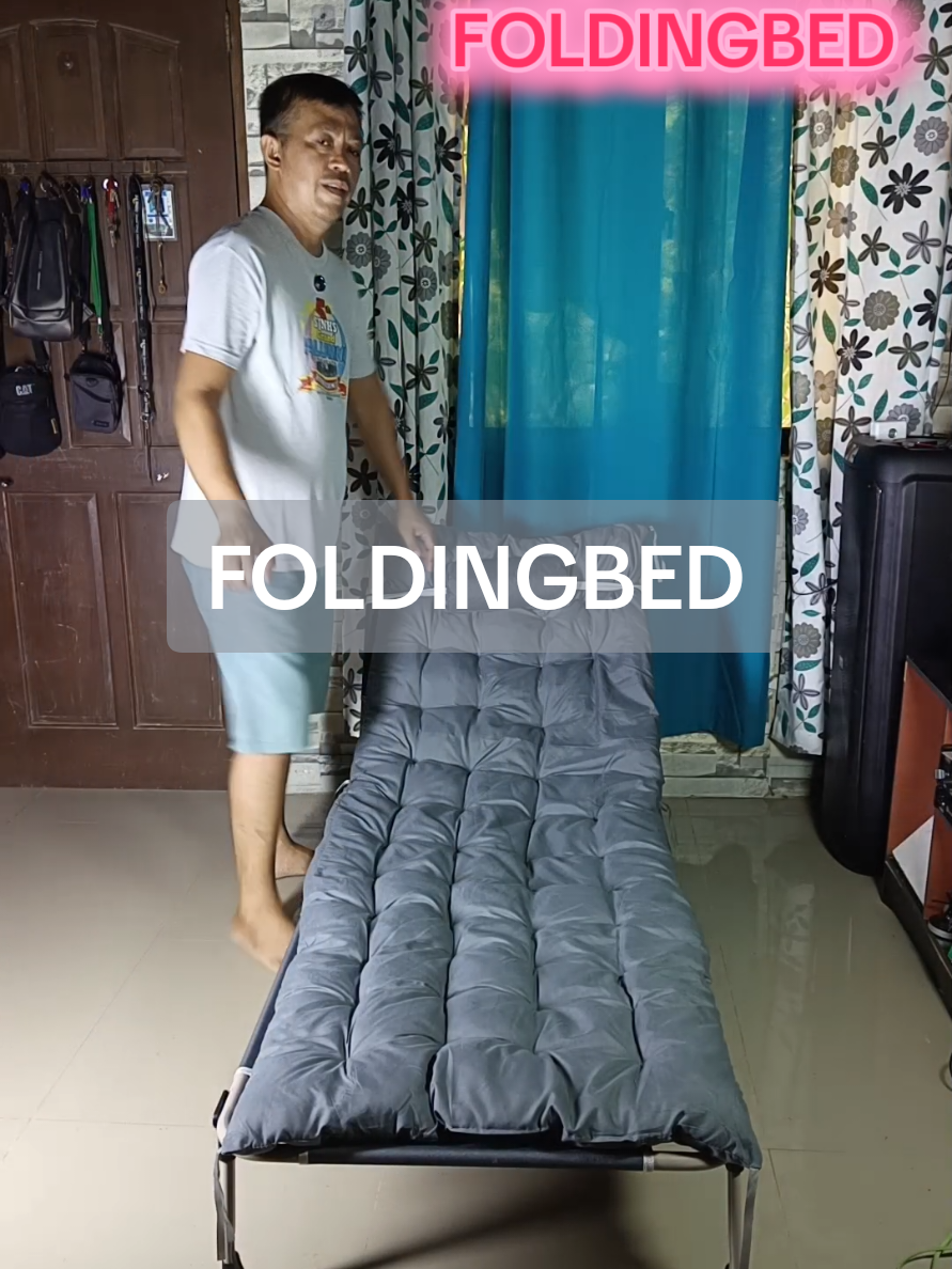 Replying to @eugo_j04 adjustable FOLDINGBED heavy duty #foldingbed #adjustablebed #recliningbed  #foldingbedwighfoam 