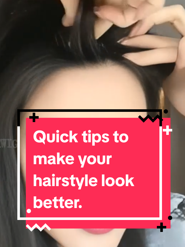 Quick tips to make your hairstyle look better.#fyp #foryou #hairextensions #hairtopper #humanhair #humanhairtopper #hairstyle #hairtoturials #easyhairstyles 