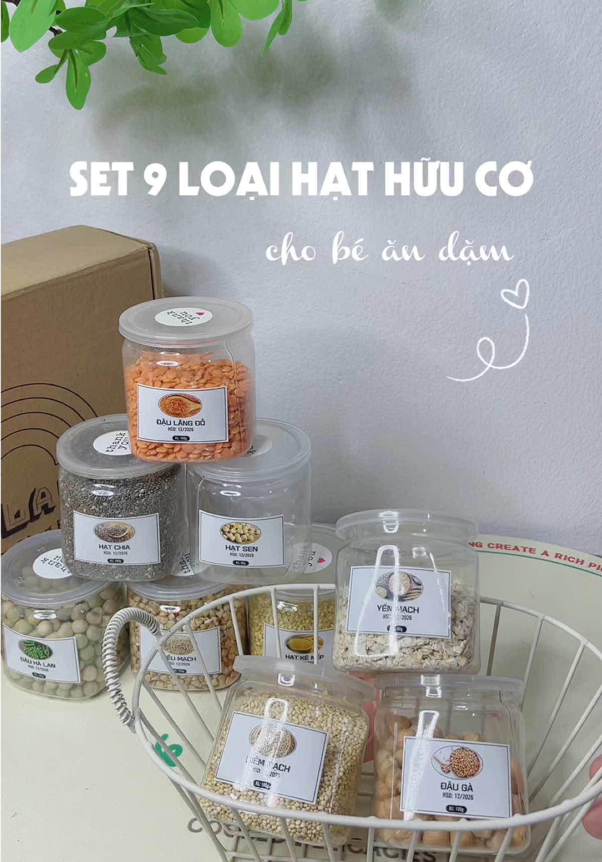 Set 9 hạt ăn dặm gi.àu dinh dưỡng cho bé #hatnauchaochobe #malavie #hatandam #andam #fpy  @Làm mẹ của 4 em bé 🌷 