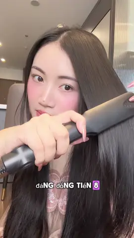 Duỗi tóc đỉnh lắm luôn mà còn làm ép cúp soăn được nữa máy làm tóc 2in1 giá đang đưỡ sale nhaaa #hoangmymy #mayduoitoc #mayeptoc #maylamtoc 