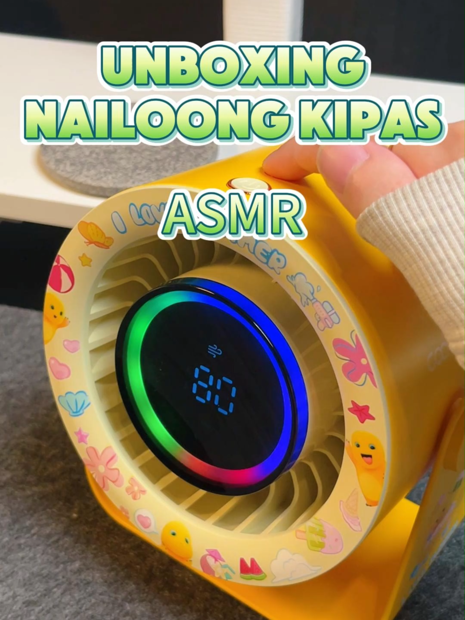 Korang, Kipas Ni Comel Tak?? 😘😍 #asmr #minifan #kipasangin #desktopfan #nailoong #goojodoq #Home #life #fypage #tiktok #malaysia