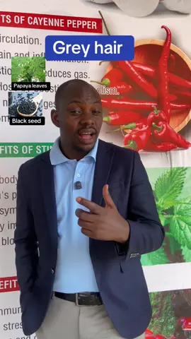 Natural remedies for grey hair#greyhair#blackseed#papayaleaves#kampala_tiktokers #fyppppppppppppppppppppppp