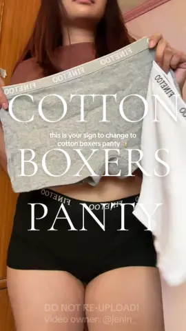 ganda ng quality for its price makapal, stretchy at higit sa lahat comfortable! 💕 #fyp #cottonpanty #womensboxers #finetounderwear #jenniefinds 