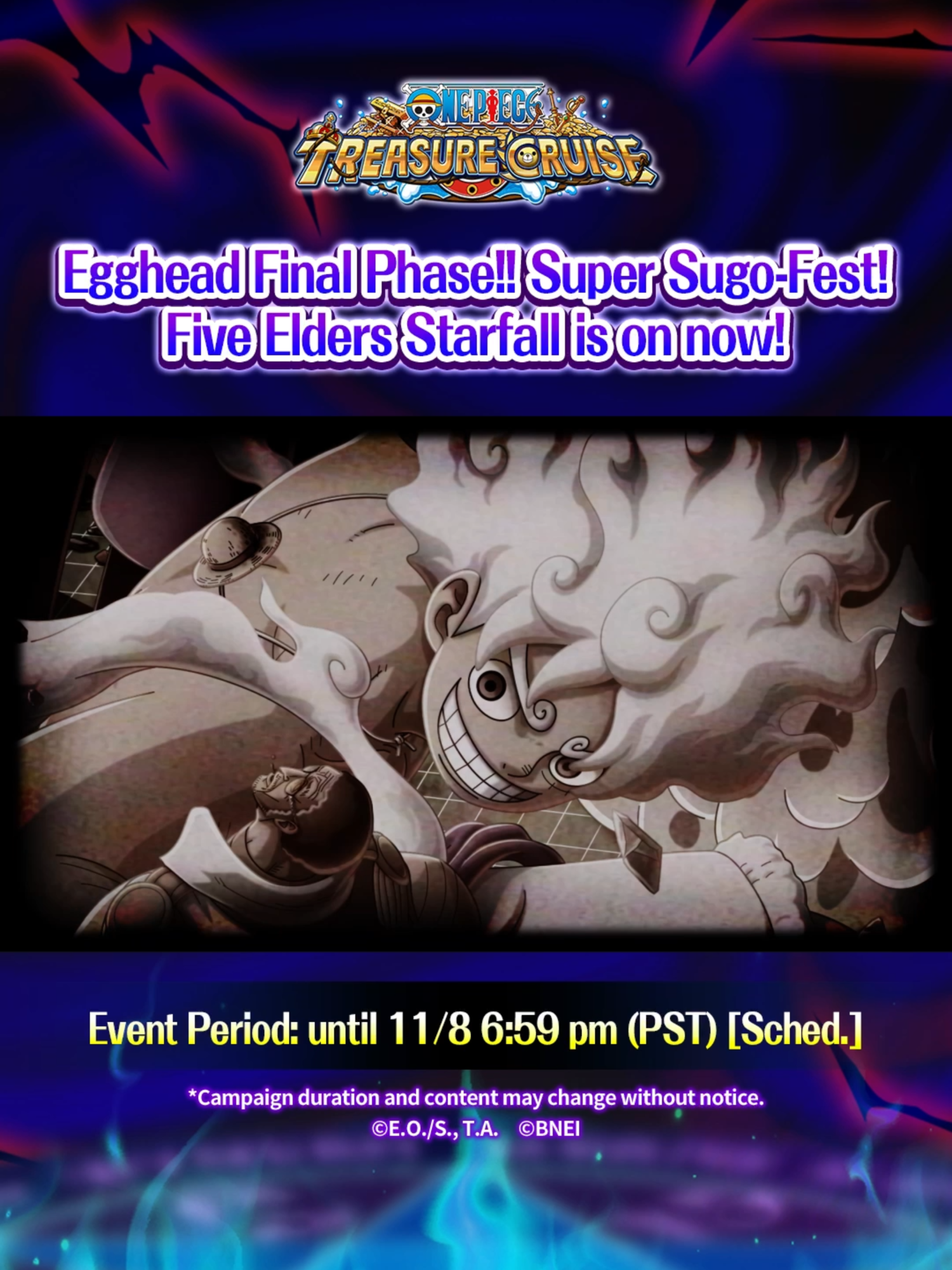 St. Shepherd Ju Peter and St. Ethanbaron V. Nusjuro are here on ONE PIECE TREASURE CRUISE! 