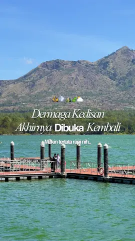 DERMAGA KEDISAN AKHIRNYA DIBUKA KEMBALI!!⁣ ⁣ Dermaga Kedisan akhirnya sekarang sudah dibuka kembali. Masih baru banget seminggu yang lalu. Masuknya free cukup bayar parkir dan kamu bisa main di area dermaganya. Pas banget cuaca cerah, kamu bisa lihat view danau, gunung dan perbukitan lebih jelas.⁣ ⁣ Yuk kesini yang udah nungguin!⁣ ⁣ DERMAGA KEDISAN⁣ 📍 Kedisan, Kintamani, Bali⁣ _⁣ #dermagakedisan #kintamani #balitravelfolder #wisatabali #liburankeluarga 
