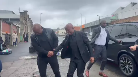 ♦️Happening Now♦️ The President and Commander-in-Chief, Julius Malema, has arrived at the East London Magistrates Court, where the Magistrate will deliver the verdict in the politically and racially motivated case relating to the alleged discharge of a firearm at the EFF’s 5th Anniversary Celebration in 2018.  Fighters and supporters have gathered in their numbers to demonstrate solidarity and to defend the Commander-in-Chief. #HandsOffCIC 