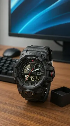 LICARR Jam Tangan Pria Merek Fashion Analog Digital Santai Kuarsa Anti Air Olahraga Multifungsi Jam Tangan Cowok Original 9532 #jamtanganpria #jamtanganantiair 