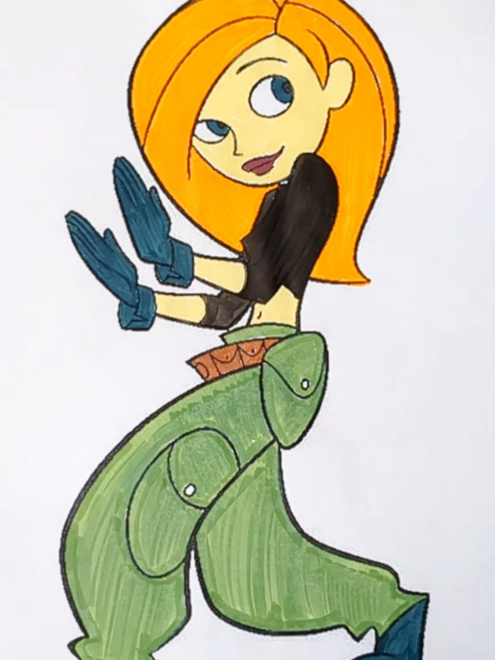 Kim possible coloring 🤩 🎨  #kim #possible #asmr #coloring #therapy 