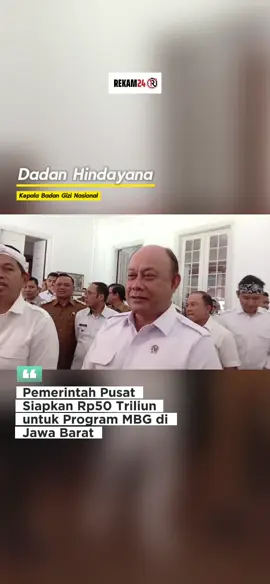Pemerintah pusat melalui Badan Gizi Nasional (BGN) mengalokasikan Rp50 triliun untuk mendukung Program Makan Bergizi Gratis (MBG) di Jawa Barat pada tahun depan.  Kepala BGN, Dadan Hindayana, menegaskan dana tersebut tidak dikelola langsung pemerintah daerah, namun manfaatnya akan dirasakan masyarakat, terutama para siswa.  #fypage #makanbergizigratis #makanbergizi #jabaristimewa #viraltiktok 