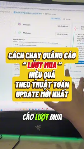 Cách chạy Quảng Cáo: Lượt mua hiệu quả theo thuật toán update mới nhất #kinhdoanh #banhangonline #hocchayquangcao #chayquangcaohieuqua #xuhuongtiktok 