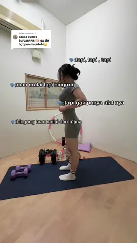 Membalas @D bagian 25  | mau alesan apalagi? ,awas ya wacana doang 🫵🏽🙂‍↔️#fypage #konsisten #workoutfromhome #fullbody #dicipline 