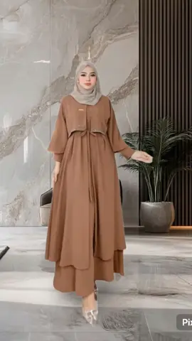 bahanya adem model standart #GamisFalihah #cringkleairflow #derezastyle  #MuslimWanita 