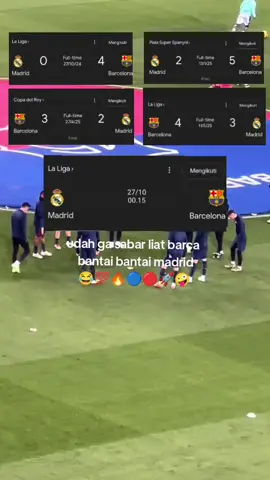 udah ga sabar lagi liat madrid di bantai😜💯🔥🔵🔴#barcelona #realmadrid #foryoupage #xybca #football 