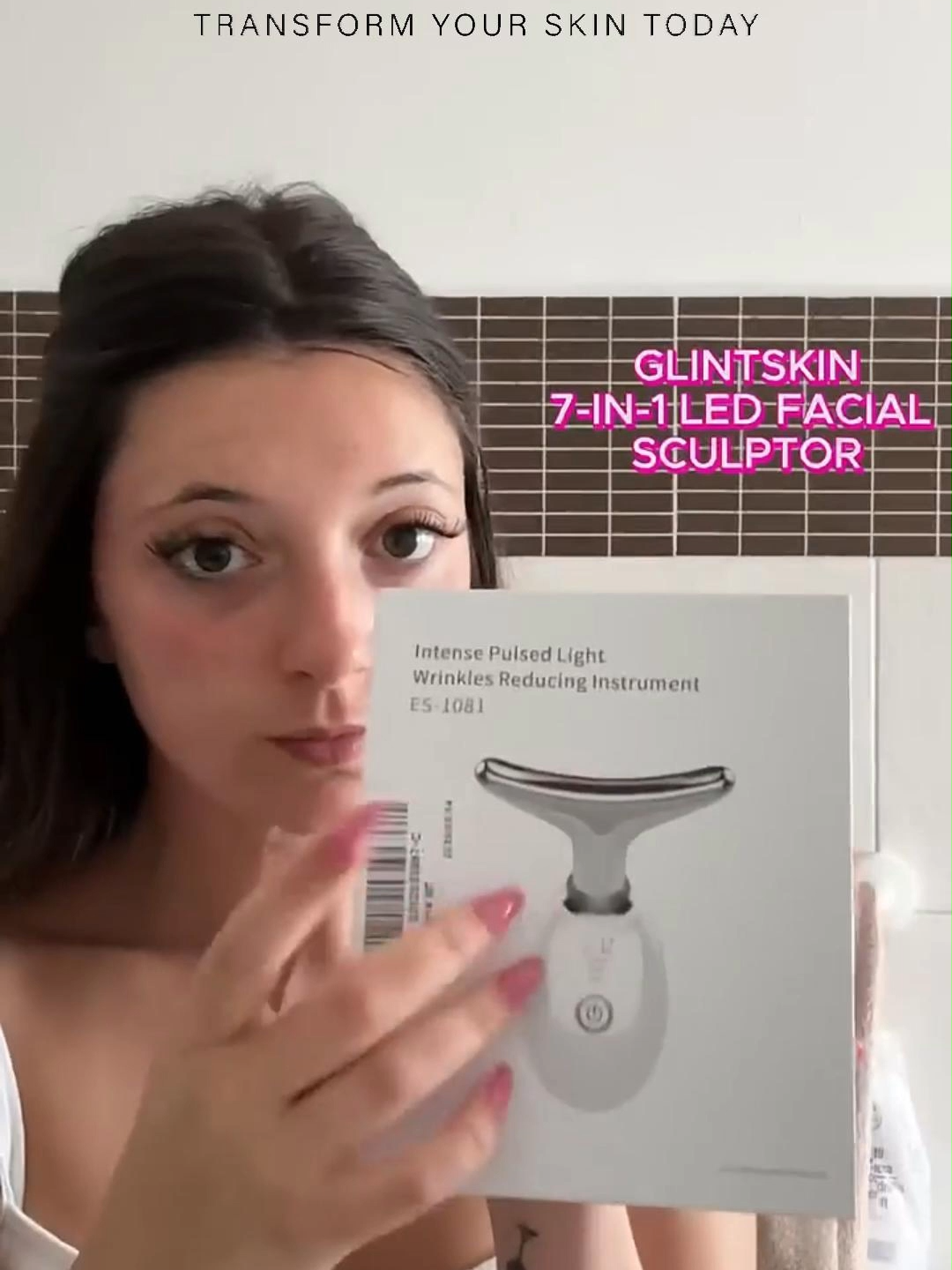 Glowing Skin! This Sculpting Is Amazing - 7-in-1 LED Face Sculptor.#glintskin #sculptor #skincare #gift #beauty