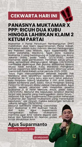 muktamar PPP ricuh, terjadi dualisme di dalam partai #fyp #ppp #politik #berita 