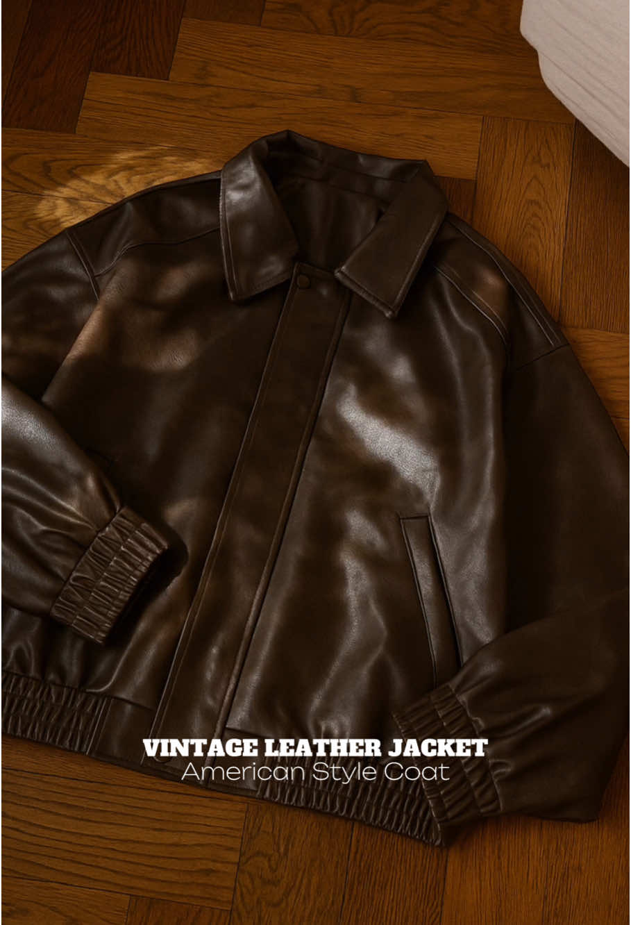 400PESOS VINTAGE LEATHER JACKET YALL 🥵 #leatherjacket #outfitideas #tiktokfinds #fyp 