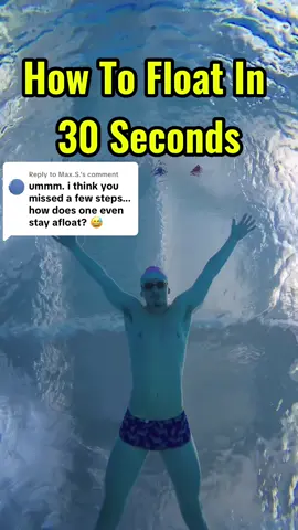 Replying to @Max.S.  ‼️How to float‼️ Key 🔑 is to relax and not get to panicked. Panicked swimmers sink. Comment anything your struggling with👇 #swimming #float #swimtok #helpfultips #anyonecandoit 