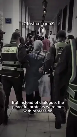 ✊ Peaceful voices from Morocco’s Gen Z 🇲🇦 📚 Asking for better education, 🏥 healthcare, 🚨 safety, and ❌ an end to corruption. 🕊️ The protests were peaceful, yet met with repression. 🌍 The world needs to hear this.” #Justice ✊ #HumanRights 🌍 #Freedom 🕊️ #PeacefulProtest  🇲🇦   #freekolchi   