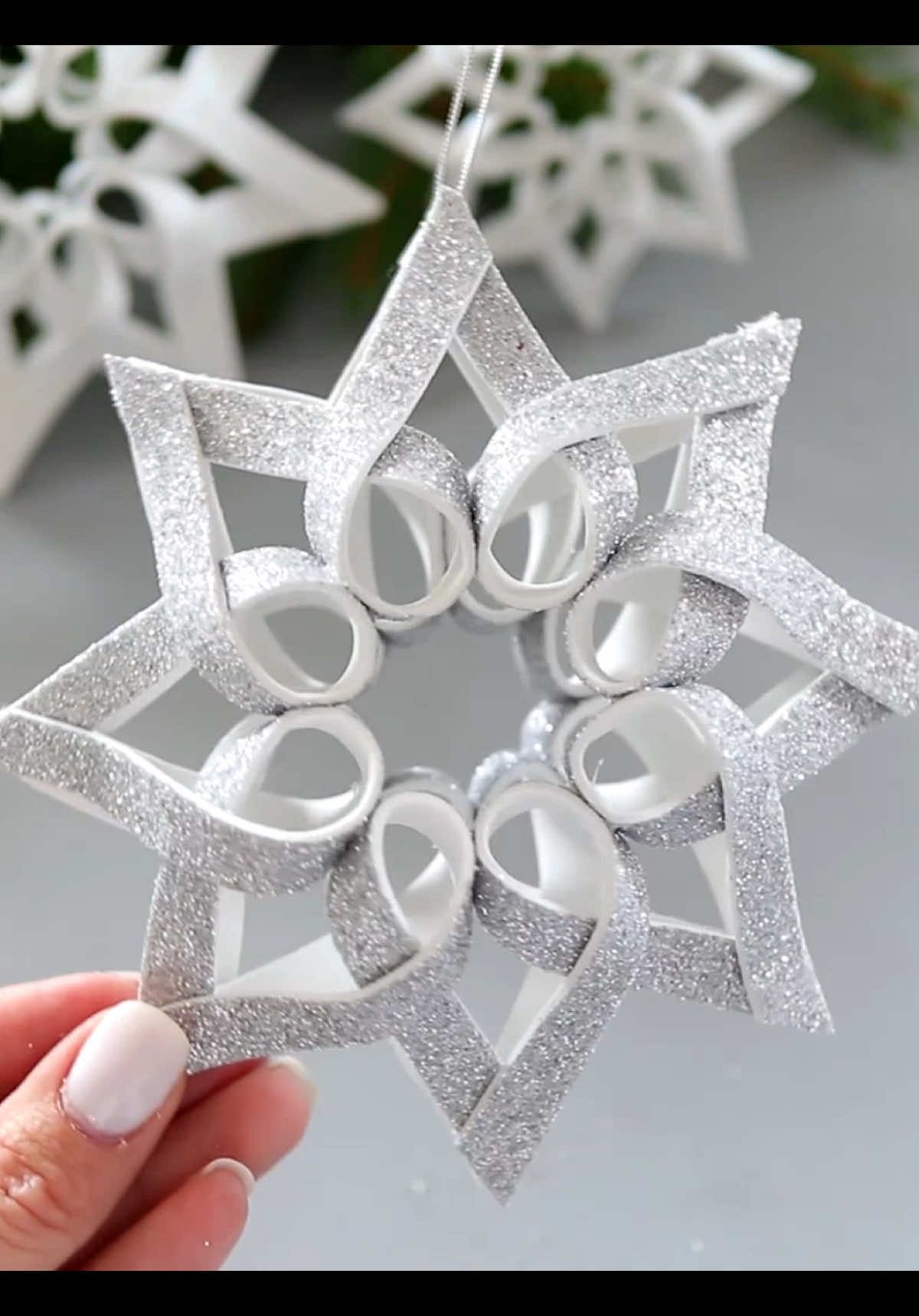 Christmas Snowflake ❄️ #christmasideas #christmas #новыйгод #DIY #sephoraalışverişim 
