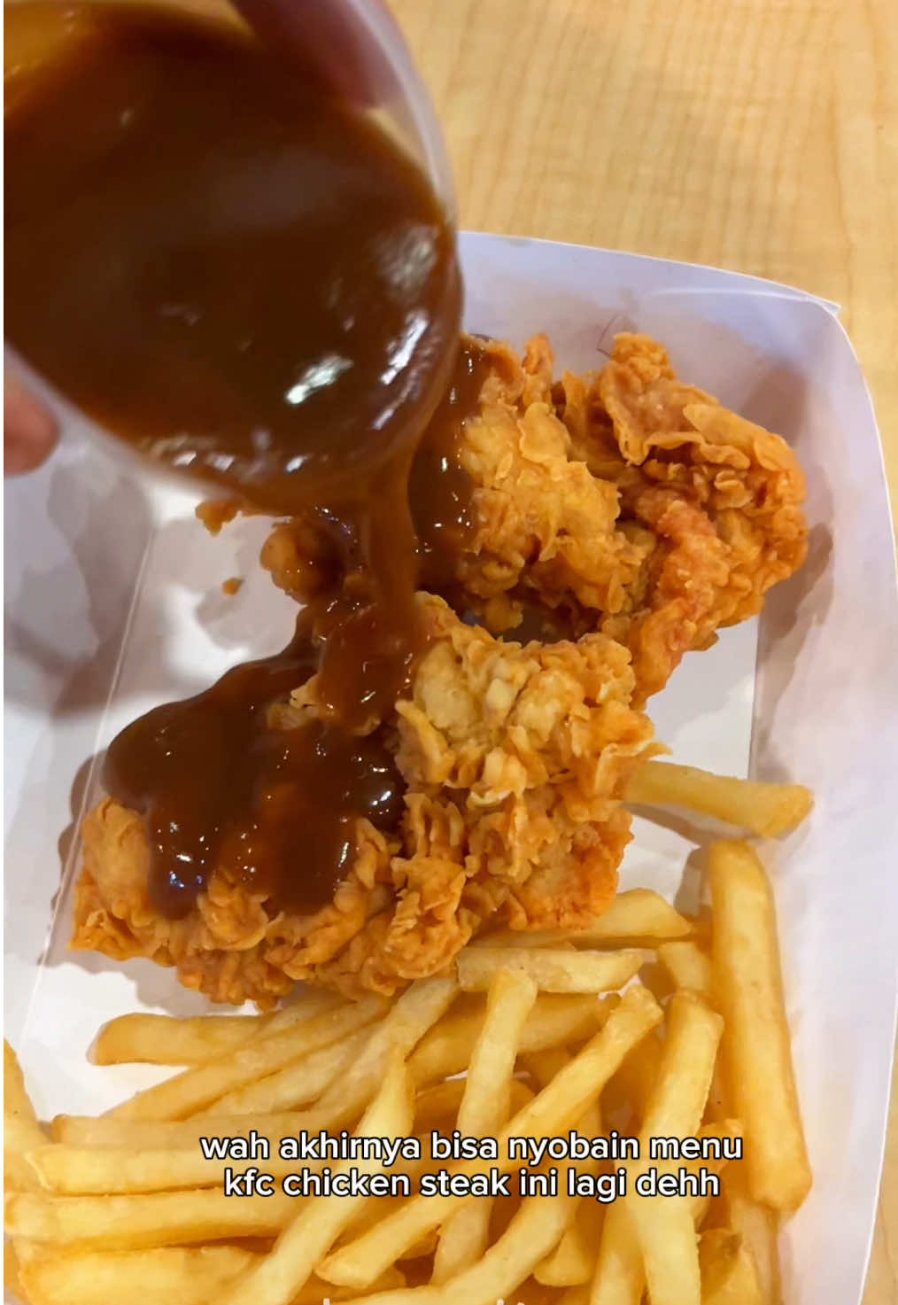 kfc chicken steak 🤤 #promoseruweekend #nexentertainment #nexent #kfc #JagonyaAyam #CLBK #CintaLamaBikinKenyang #chickensteakkfc #promotiktok #kfcchickensteak #tiktokgo 