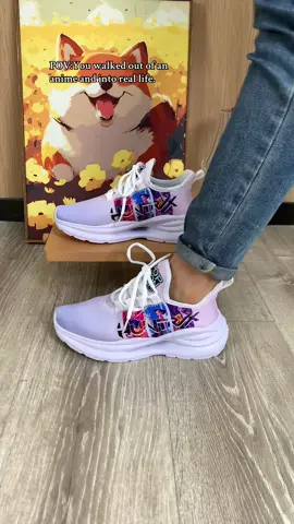 POV:You walked out of an anime and into real life. #animefashion #demonhuntervibes #fantasysneakers #streetwearlook #cosplaystyle #maincharacterenergy #animeaesthetic #conready #boldstyle #kickswithpersonality 
