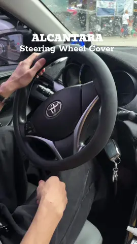 Hindi sya madulas at masarap gamitin #alcantasteeringwheelcover #alcantara #steeringwheelcover #steeringwheel 