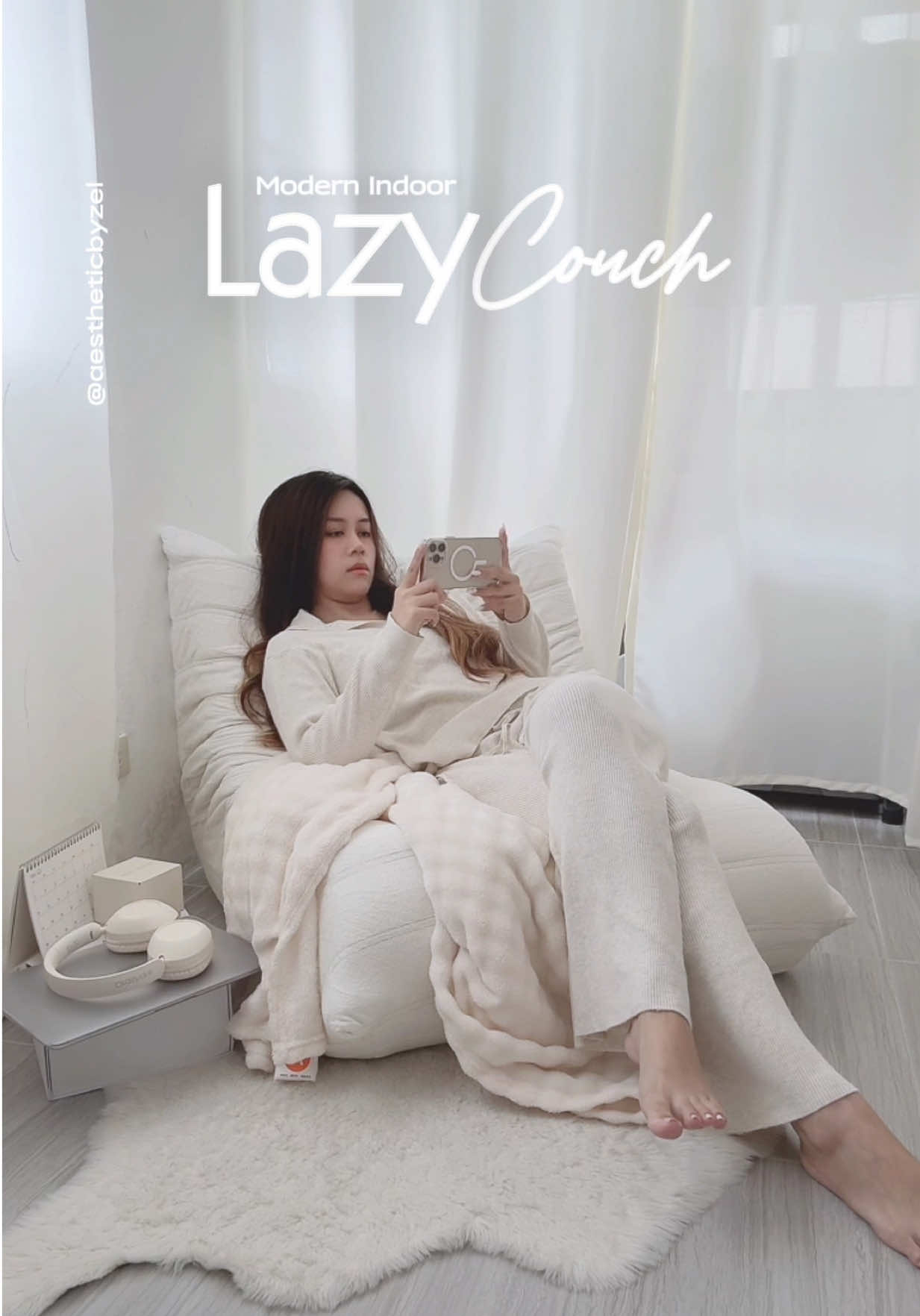 The PERFECT Indoor LAZY COUCH for you! Sobrang aesthetic, and very affordable lang. it can elevate any space. Plus, it gives that expensive look but pasok sa budget kaya the best talaga! So if you want a gorgeous indoor floor couch, check this one! #aestheticbyzel #lazysofa #floorcouch #catterpillarsofa #dreame 