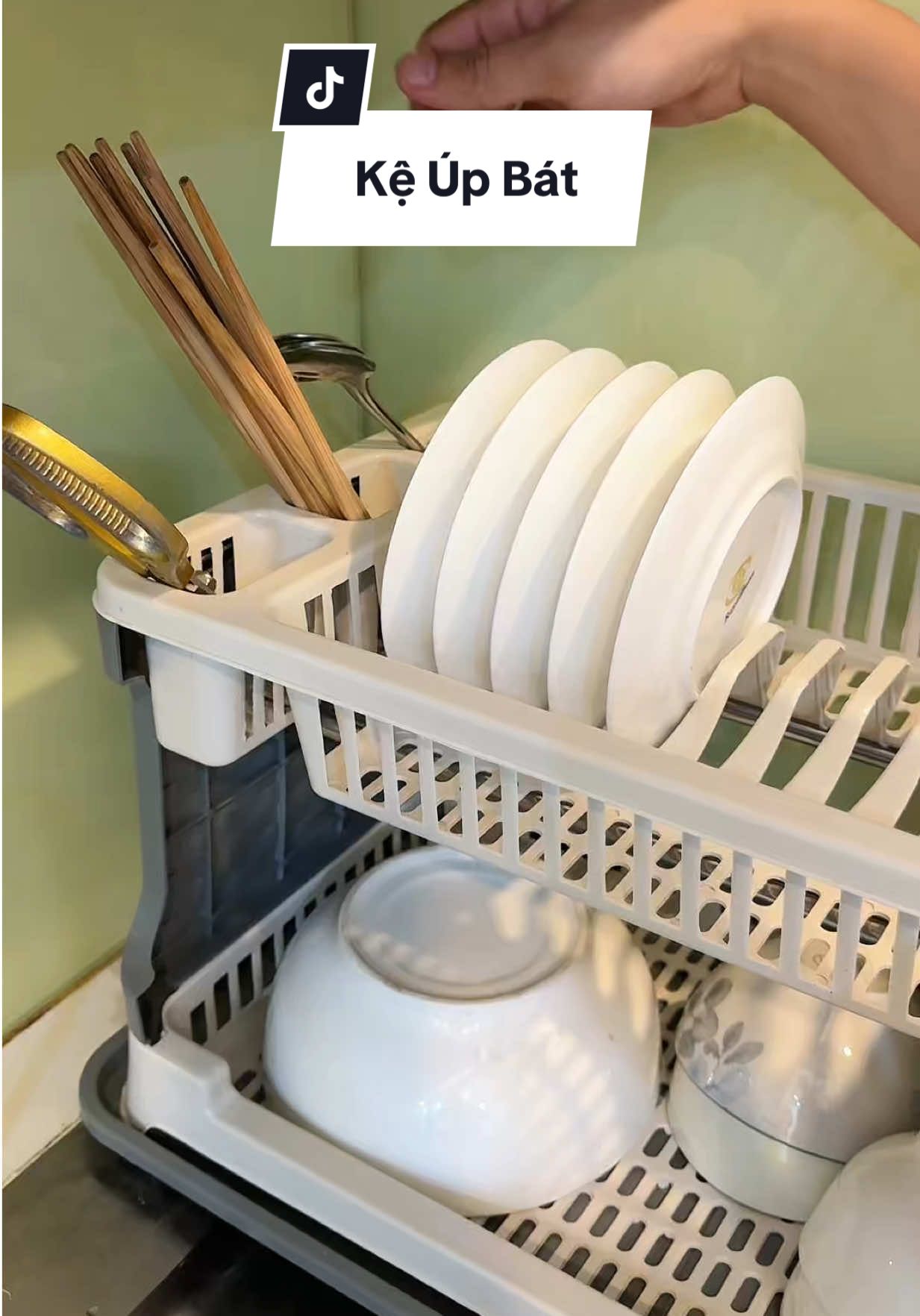 Kệ úp bát đĩa 2 tầng tiện lợi #haohomhinh #keupbatdia 