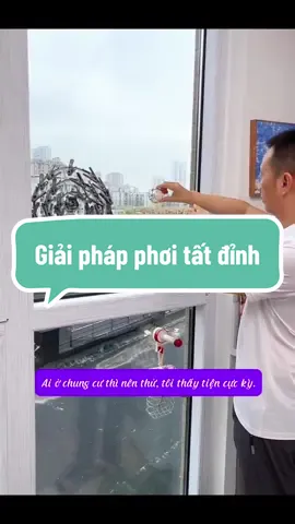Giải pháp phơi đồ đỉnh cho dân chung cư  #treotat #treodolot 