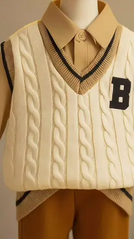 Setelan Anak Laki Laki Keren Setelan rompi kemeja rajut anak laki laki  #oneset #setelananak 