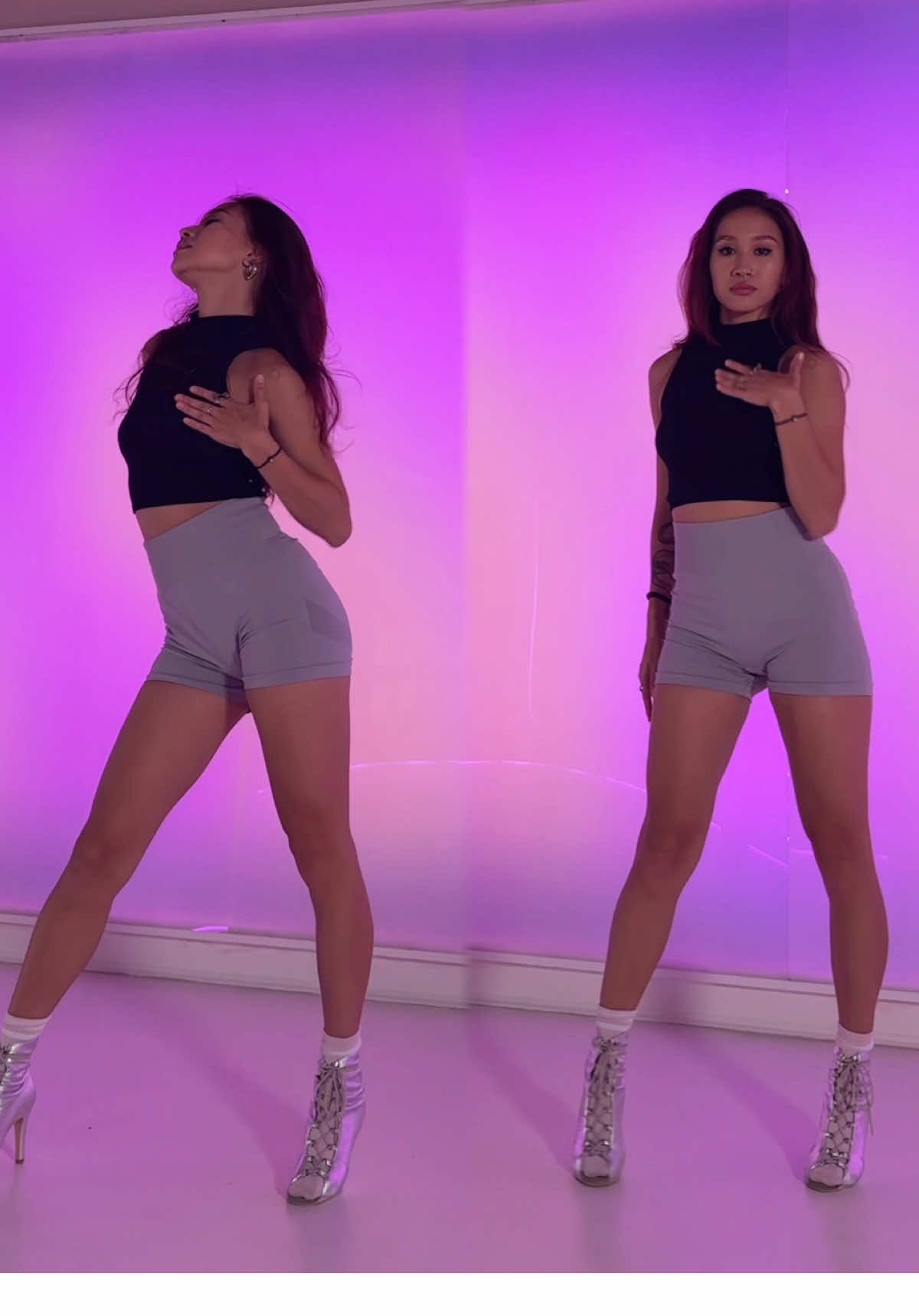 dance. Two versions. Feel the difference? ✨ Expressing yourself through dance isn’t about talent, it’s a skill you can practice. Emotions help you connect with the music, release energy, and feel free in every move. And you can learn it too at one of our studios: 📍Internet City 📍Marina 📍Downtown Start with your trial class -70% via the link in bio🔥 #dubai #bodify #highheels #dancedubai 