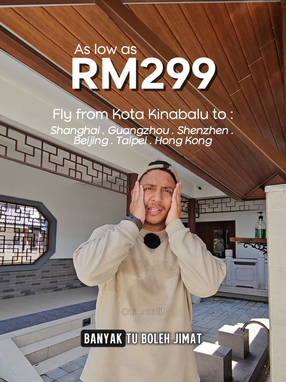 Rasanya mesti ada yang dah tahu Masjid sahabat Rasulullah SAW ada dekat Guangzhou, China Nama masjid tu Huaisheng Mosque dan dah berusia 1,300 tahun tau. Bukan masjid sahabat je ada, korang pergi la mana2 di China mesti ada je Masjid 😍 Tu yang buat best travel ke China sebab senang nak solat & cari makanan Halal. Oh ya, kalau korang nak pergi sekarang pun ngam sebab boleh fly dari KL ke China serendah RM369 je + 50% discount luggage allowance lagi dengan @airasia  😲 Dari Kota Kinabalu ke China pun ada, fly serendah RM299 jeee. Promo Period : Now - 5 October 2025 Travel Period : 1 November 2025 - 14 September 2026 For more details korang boleh visit @airasiamove  atau website rasmi AirAsia 🤗 #travelchina #fyp 