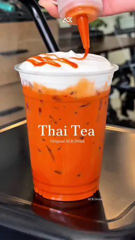 ☺️ชาไทย ชาใจ #ackdrink #thaitea #ชาไทย #tea 