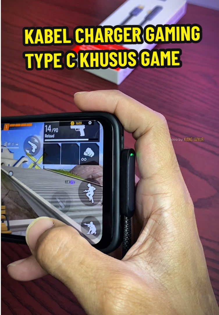 Kabel charger gaming type c ini dibuat khusus buat para game biar bisa ngegame sambil ngecas tanpa gangguan kabel. Buruan order stoknya terbatas!  #KabelChargerGamingTypeC #KabelChargerKhususGame  #KabelChargerGaming  #KabelChargerUntukMainGame  #GajianSale 
