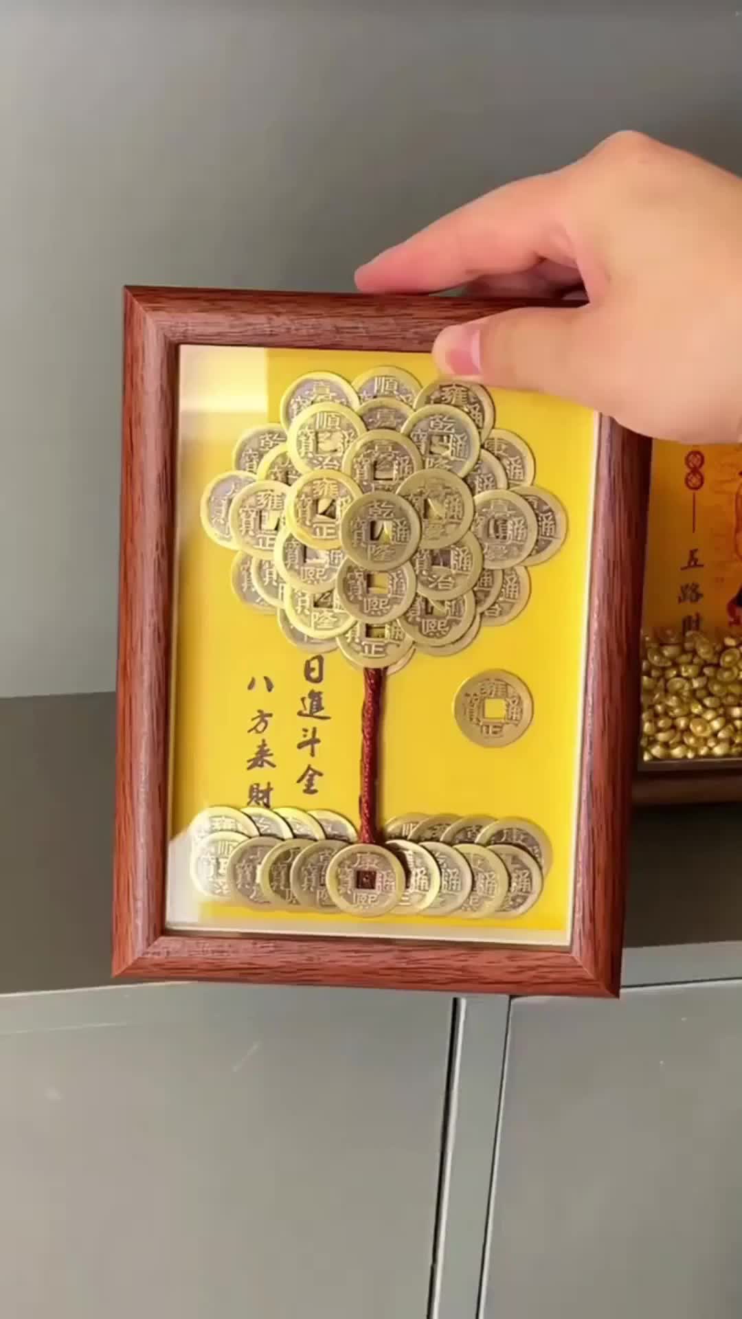 Cây phát tài ngũ đế tiền đồng thủ công! Ý nghĩa thật sự rất tốt! #TríTuệĐôngPhương #ĐồTrangTríThủCông 