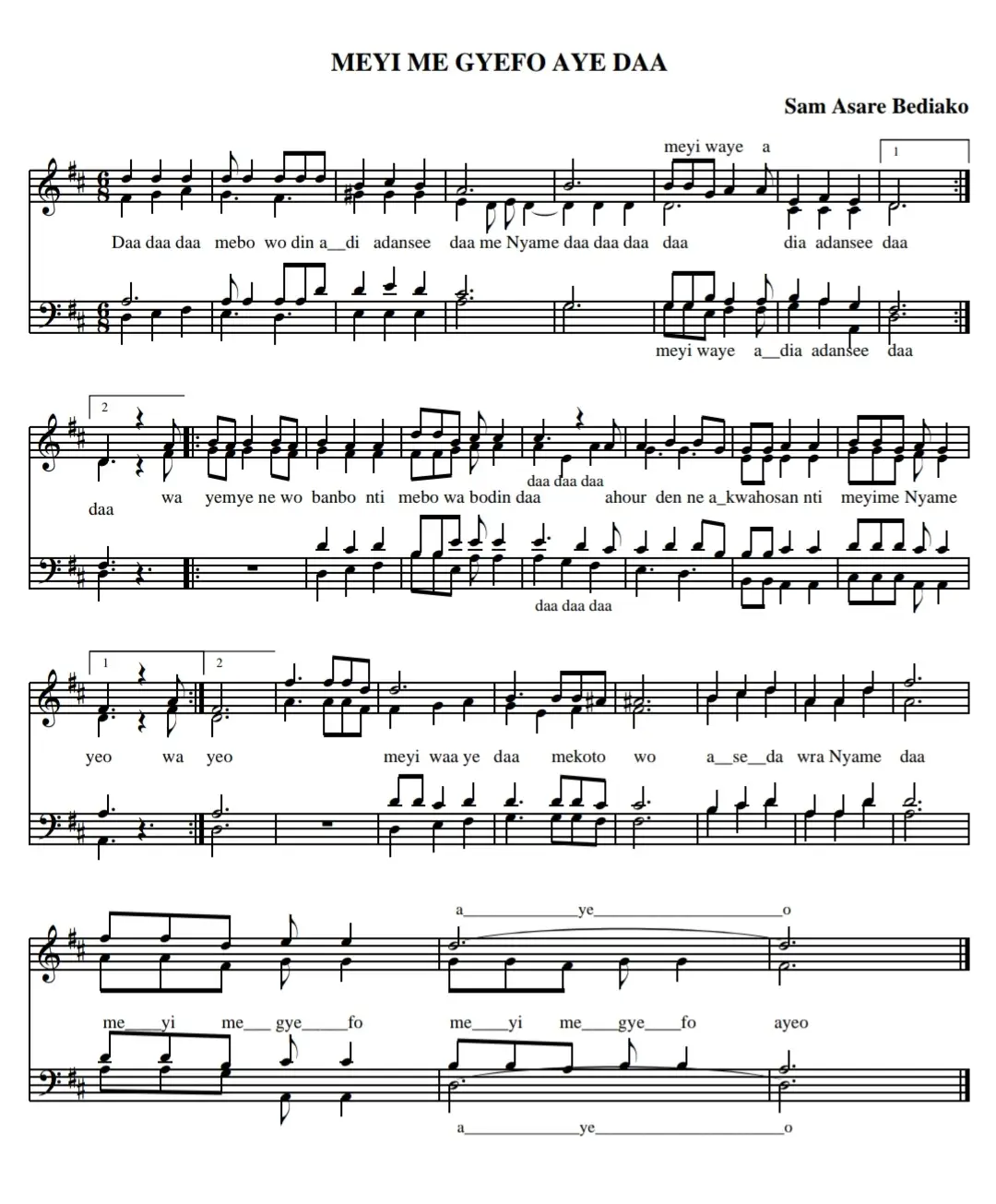 Have this exquisite song by the renowned adventist composer Sam Asare-Bediako #choralmusic #ghanatiktok🇬🇭 #catholictiktok#methodist#proudadventist 