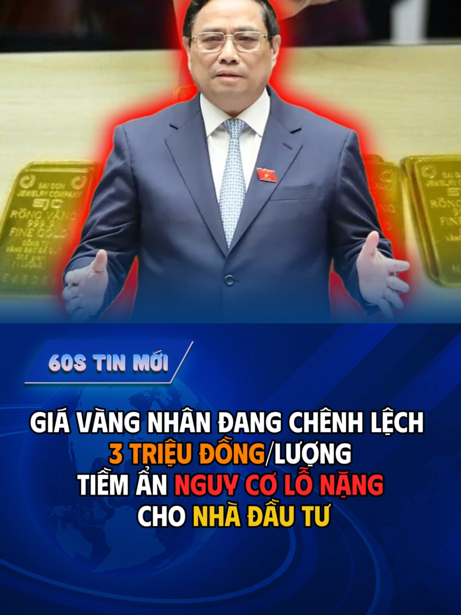 Gía vàng chênh lệch nguy cơ gây lỗ vốn cho nhà đầu tư #fyp #tintuc #thitruongvang #vietnam #xuhuong