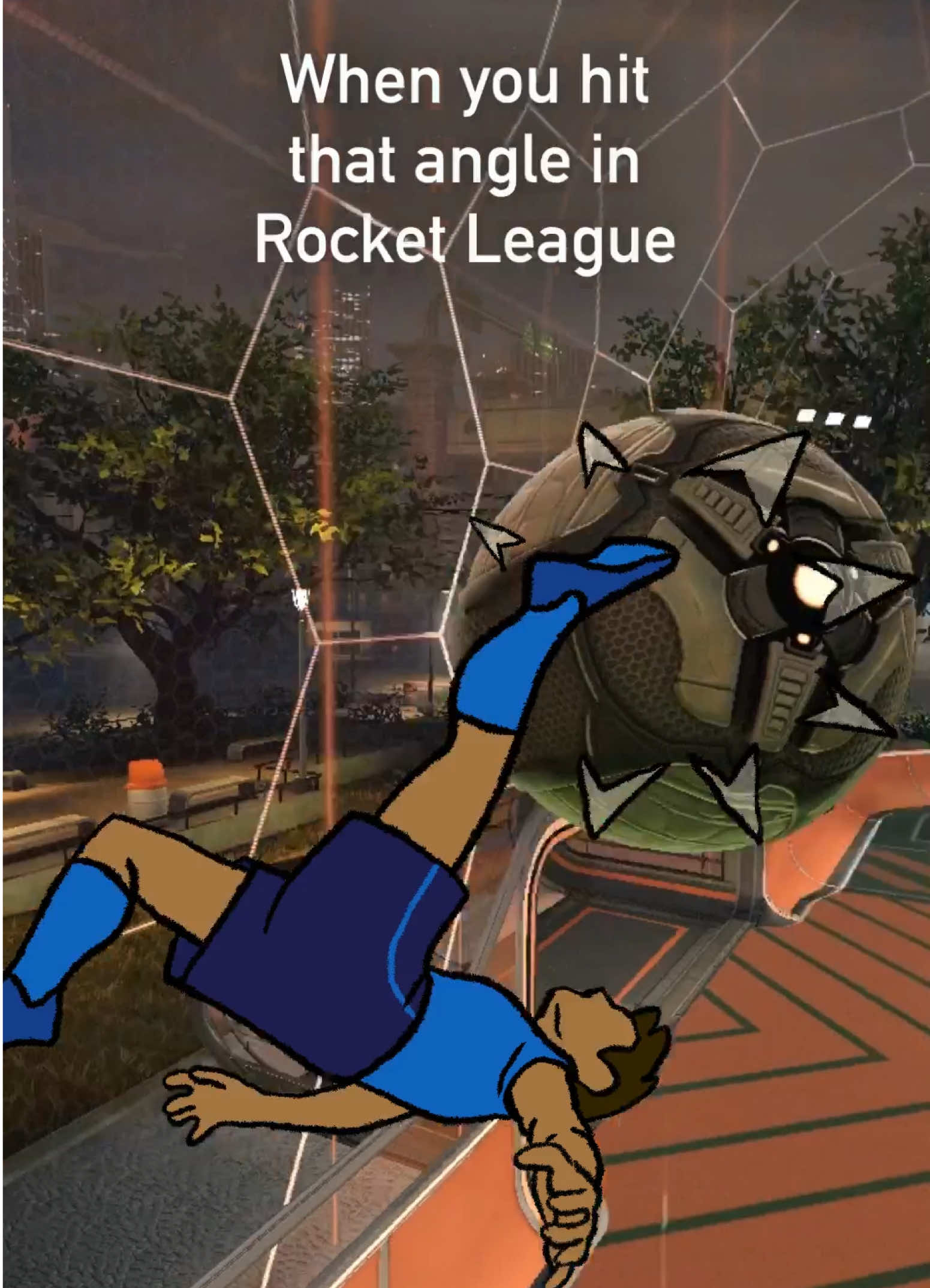 That angle in Rocket League #rocketleague #rocketleagueclips #animation #rotoscope 