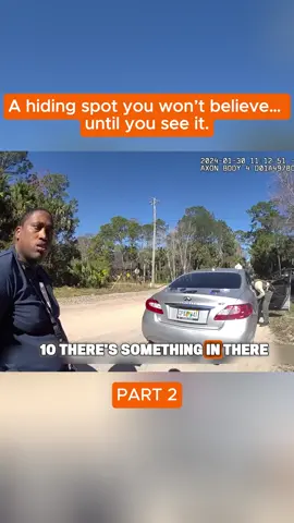 A hiding spot you won’t believe… until you see it. #police #copsoftiktok #bodycam #cops 