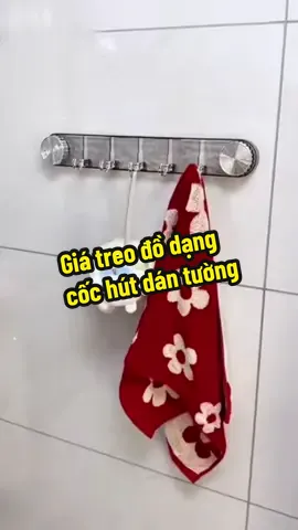 Giá treo đồ dạng cốc hút dán tường tiện lợi không cần khoan đục #dogiadungtienich #giatreodo #giatreoquanao #moctreothongminh #moctreotuong 