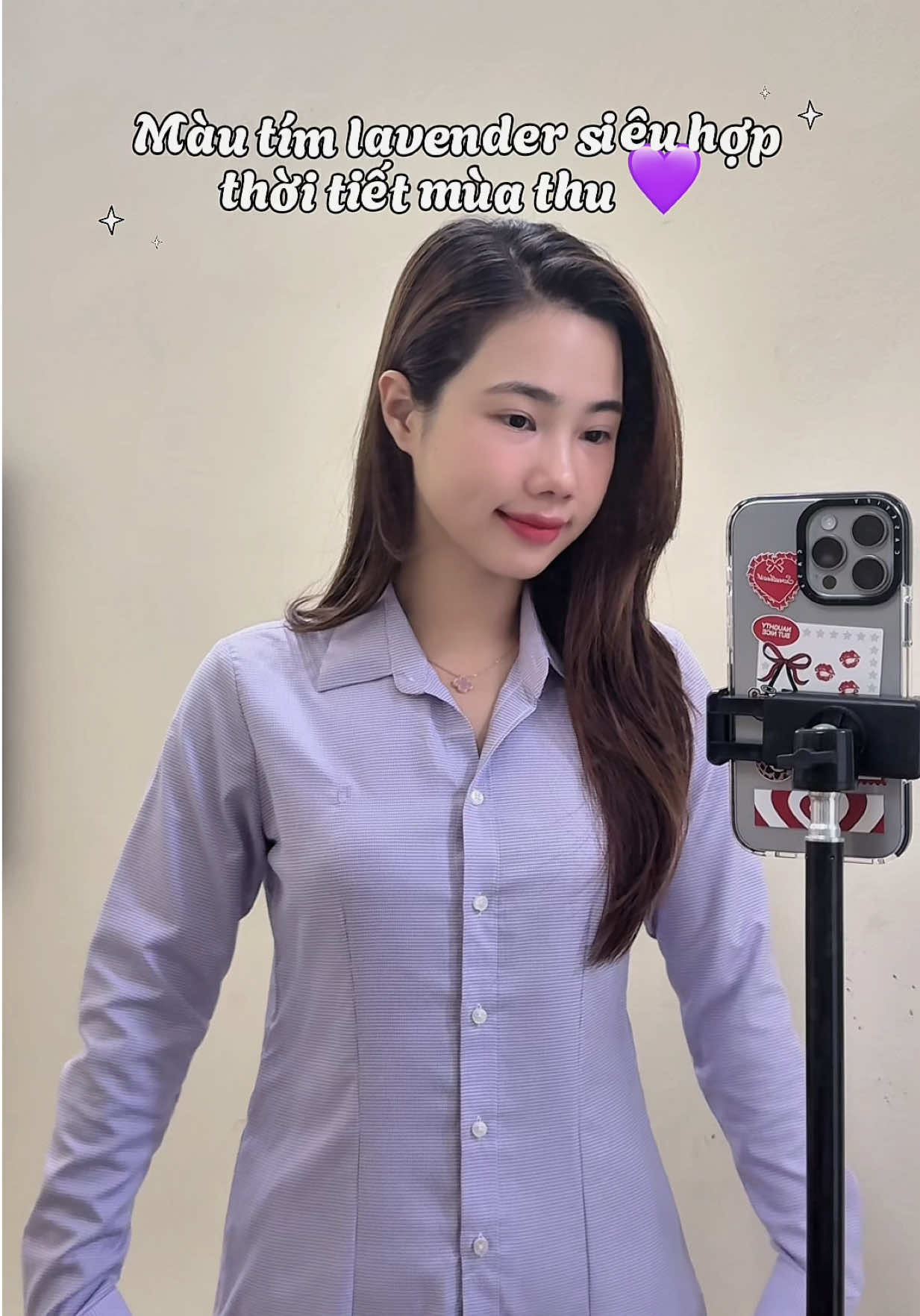 Thời tiết này mặc màu tím siu hợp ạ #aosominu #trangdaily #tiktokshopvn #thoitrangthaihoa #thoitrangcongso 