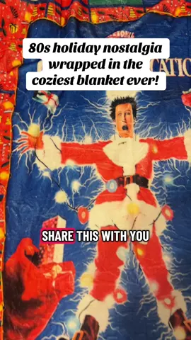 The 80s movie we all know in love is back in blanket form. It’s so soft, oversized and cozy. #genx #80smovie #christmasvacation #nationallampoonschristmasvacation #christmas 