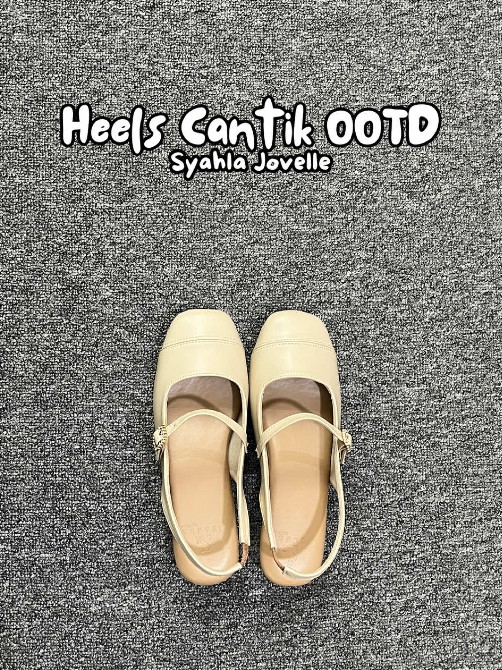 ootd an makin semangat sih kalau punya sepatu selucuk ini 🥰 #sepatu #sepatumurah #sepatuwanita #heels 