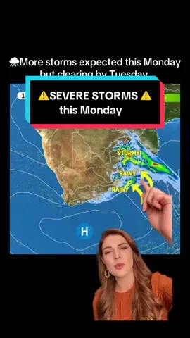 ⛄️❄️ Snow and hail already reported this Monday! ⛈️ Severe storms still likely in the north-east today with hail, strong winds and heavy downpours. ⚠️ SAWS Yellow Level 2 & 4 warnings for parts of Mpumalanga, Limpopo, Free State, Gauteng and KZN. 🌧️ Most rain clears by Tuesday. 🌬️ Next cold front approaches the south-west, with bergwinds warming the west on Tuesday and the south on Wednesday. #VoxWeather #WeatherUpdate #Snow #Hail #ColdFront