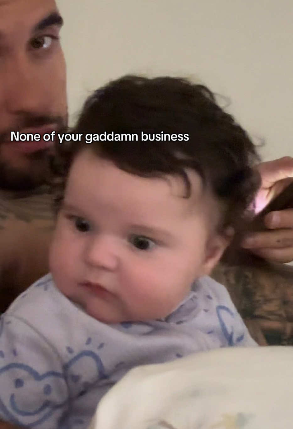 Mischievous boss baby planning with dad  #babywinnie #funnybaby #babies #funnybabyvideos #babytiktok 