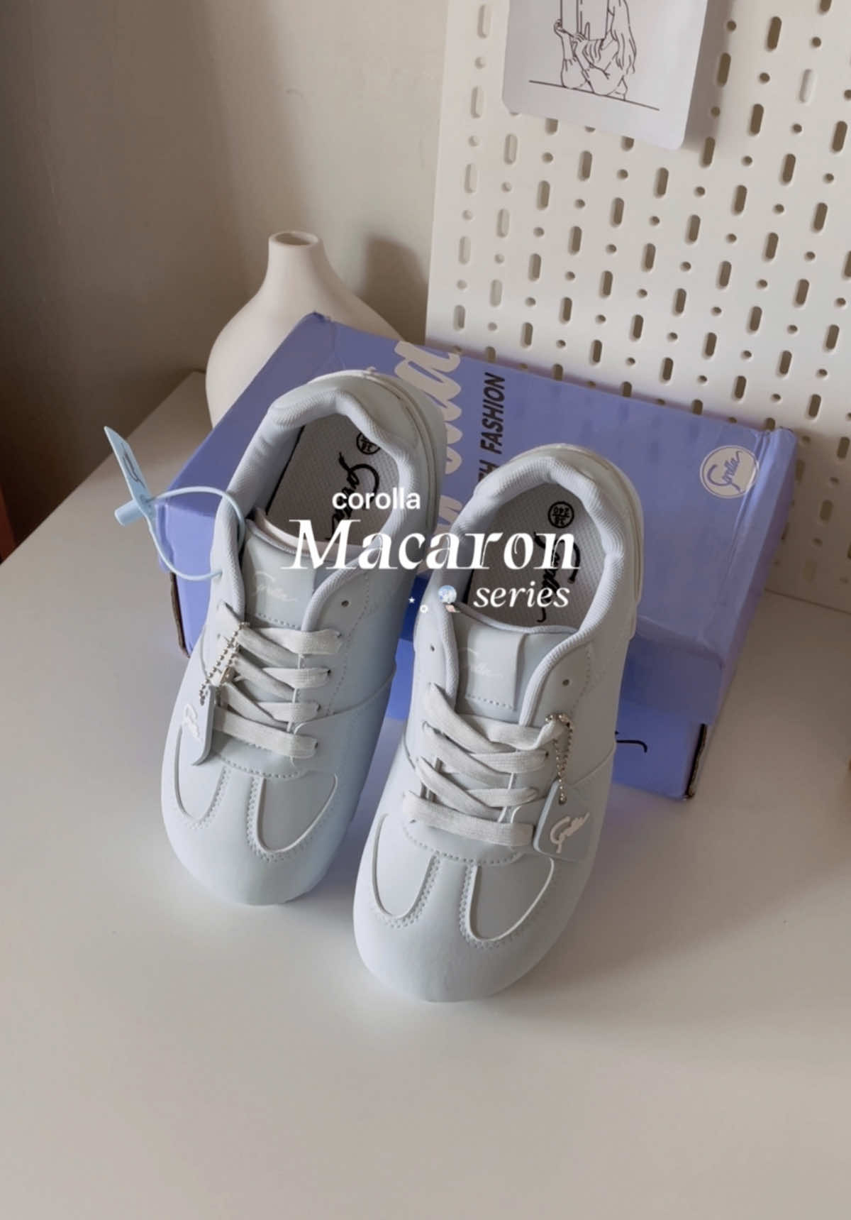 new macaron series ─ in blue 🩵 @COROLLA Shoes Shop  #corollashoes #macaron #sneakers #wibgajian 