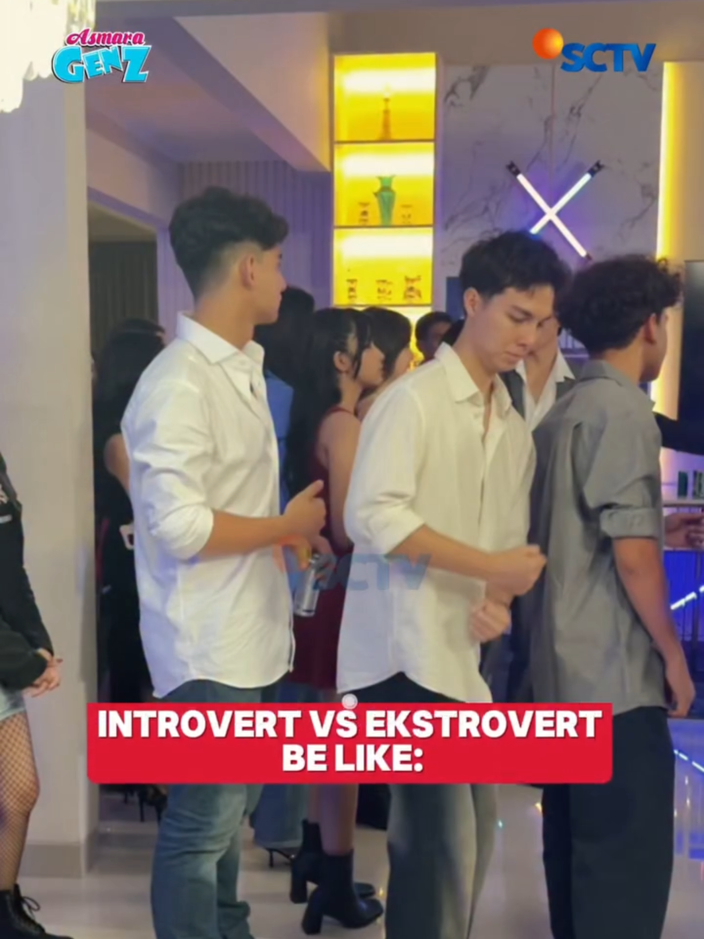Coba tebak yang extrovert yang mana yang introvert yang mana? 🤭💭💥 Saksikan sinetron #AsmaraGenZ setiap hari, pukul 17.00 WIB hanya di SCTV! #SCTVSinetron #AsmaraGenZSCTV #SCTVKreatif #BullyBukanGenZ