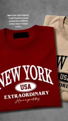 New York USA Graphic T-shirt Fashion casual printed Round Neck cotton fabric Unisex cotton  #printedtshirt  #qualitytshirt  #statementtshirt  #roundnecktshirt  #unisextshirt 