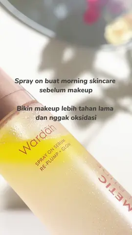 No more oksidasi dan makeup yang longsor kalau skin prepnya with Wardah Spray On Serum! Siapa yang udah kepo maksimal sama spray on serum ini? 👀 #WardahSerumSpray #SerumViral #SmoothestSpray #BetterThanOtherSpray #SerumSprayViral    